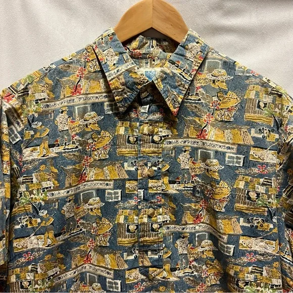 Kahala Vintage Men’s Printed Hawaiian Aloha Shirt. Made in Hawaii - Picture 4 of 9